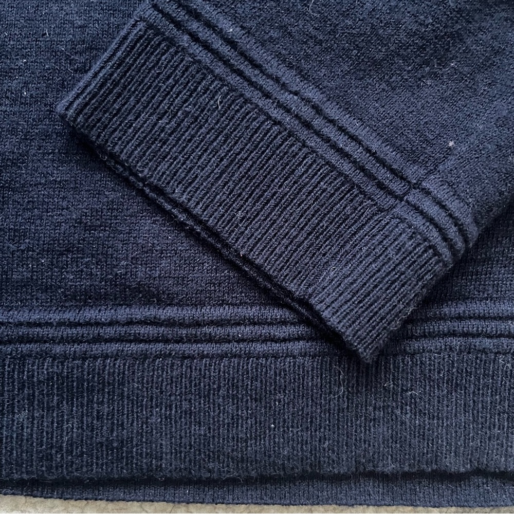 Ted Baker London Navy V-Neck Sweater Wool Silk Cashmere pullover - Picture 10 of 10